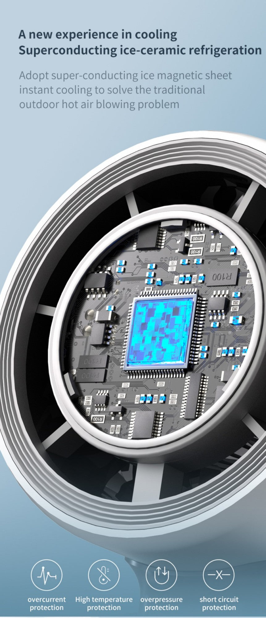 Mini Handheld Turbo Fan Foldable Design 1-199-Speed Wind 4000mAh Rechargeable Digital Display Protable Pocket Fans for Outdoor