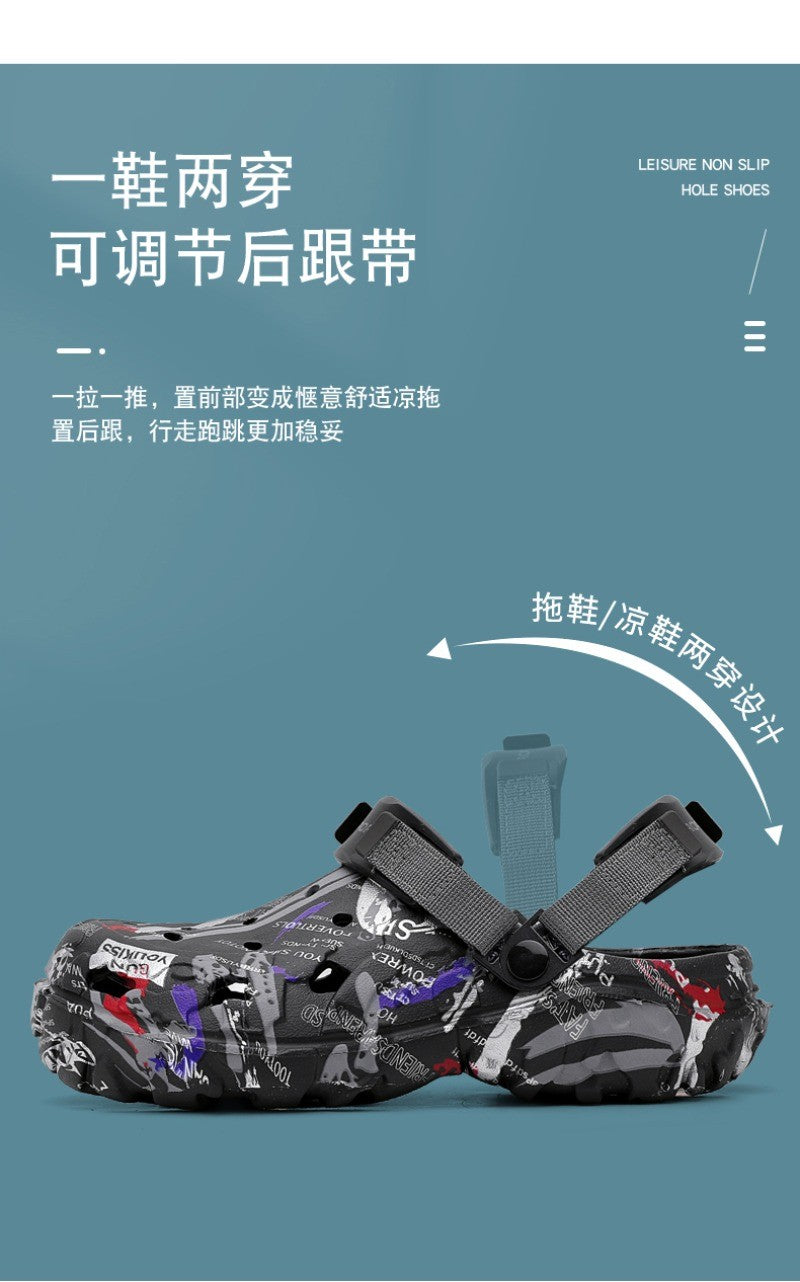 2025 Men's Summer Clogs Sandals Eva Slippers Men Fashion Flat Sandals Men Leisure Slides Men Casual Shoes Plus Size 46 47