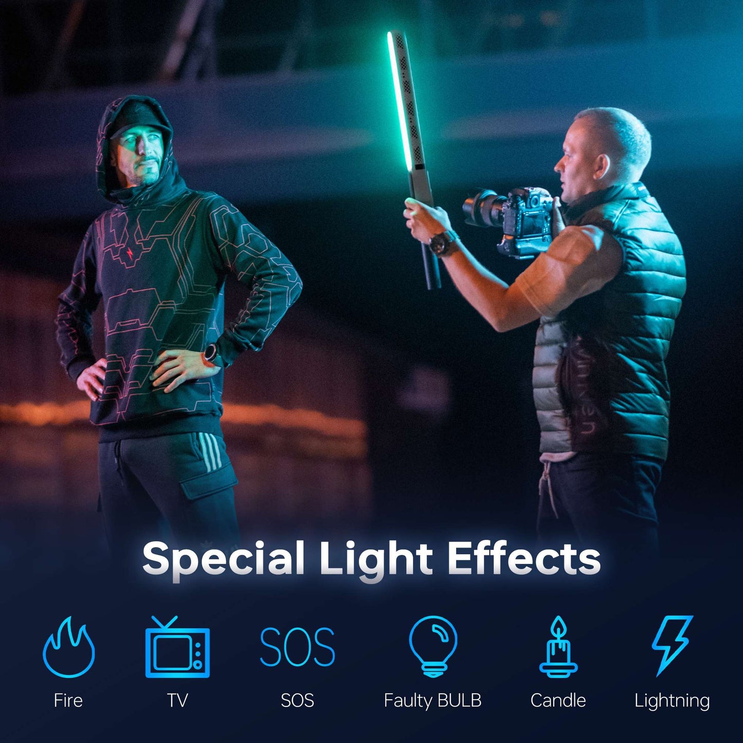 ZHIYUN Oficial CINEPEER CF100 100W RGB Bastão de Luz Portátil Luzes LED 2700K-6500K para Foto Vídeo Streaming Iluminação Fotográfica