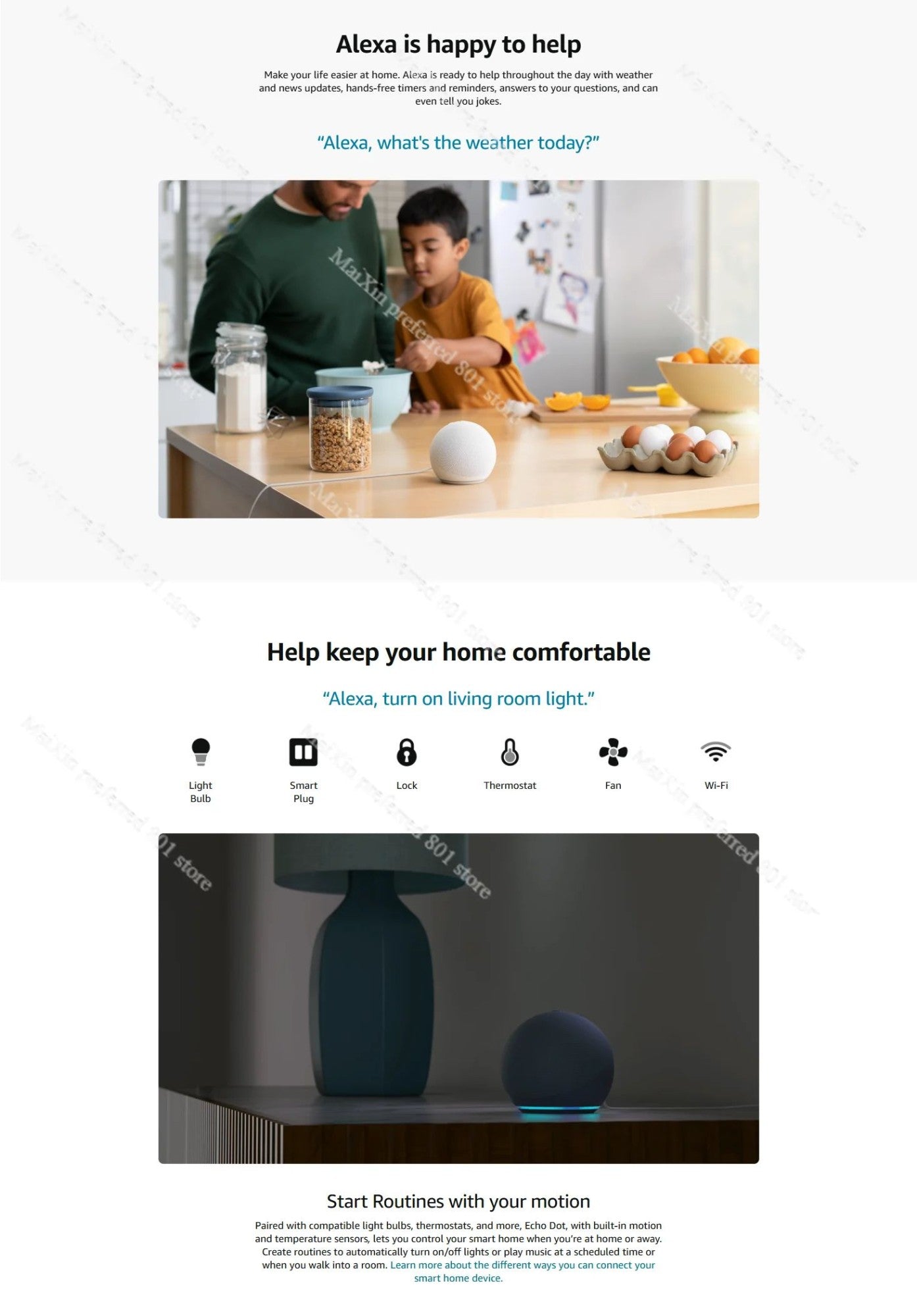 Novo Echo Dot (5ª Geração, Lançado) com Relógio | Smart Speaker com Relógio e Alexa
