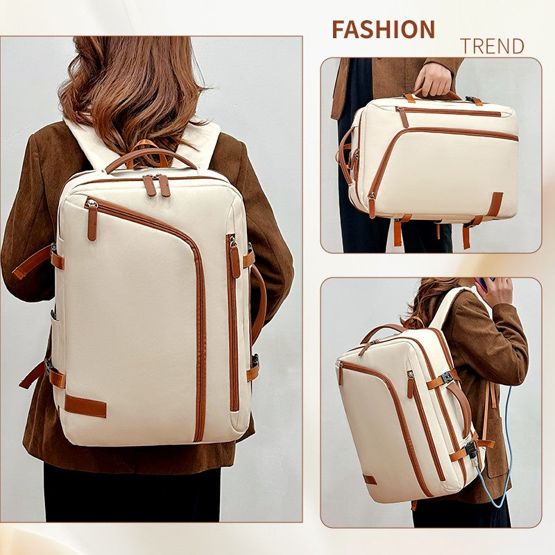 Backpack Unisex New Simple Business Computer Backpack Outdoor Large Capacity Travel Bag Student School Bag for Boys