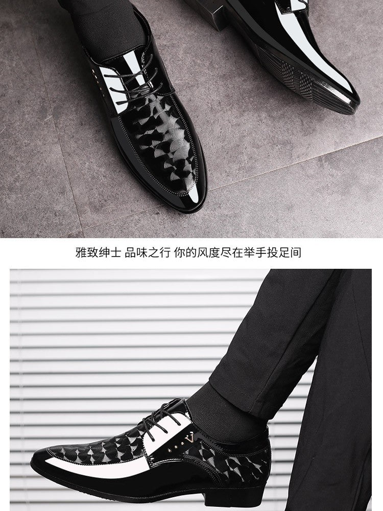 Oxfords Leather Men's Shoes Casual Dress Men Lace Up Breathable Formal Office for Man Big Size 38-48 Flats 2024