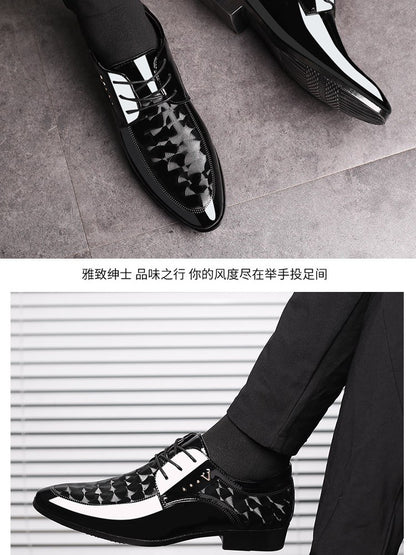 Oxfords Leather Men's Shoes Casual Dress Men Lace Up Breathable Formal Office for Man Big Size 38-48 Flats 2024