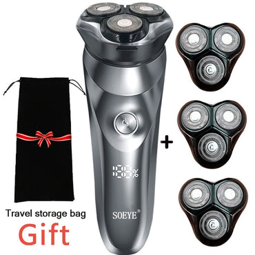 Electric Shaver for men's electric shaver Smart razor for Beard timmer IPX7 waterproof Wet And Dry shaving machine Men Shaver