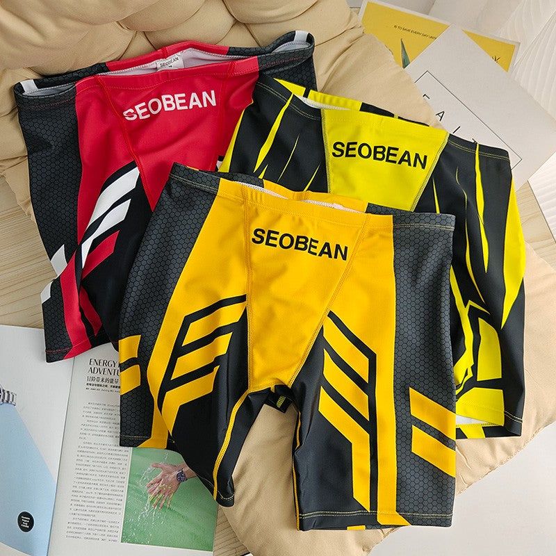 SEOBEAN Men's Low-Waist Boxer Shorts Swimming Trunks Hot Spring Pants Men's Swimsuit Comfortable Briefs Water Sports Gear