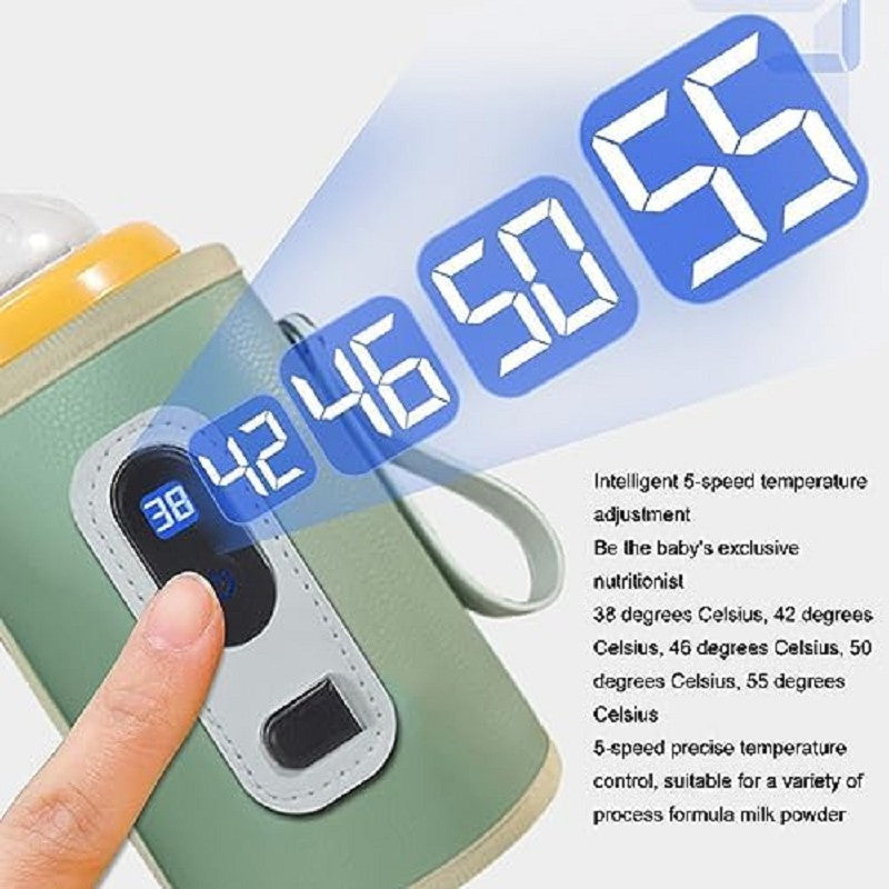 USB bottle warmer bag, baby milk insulation bag, portable multifunctional bottle warmer, suitable for home travel and cars.