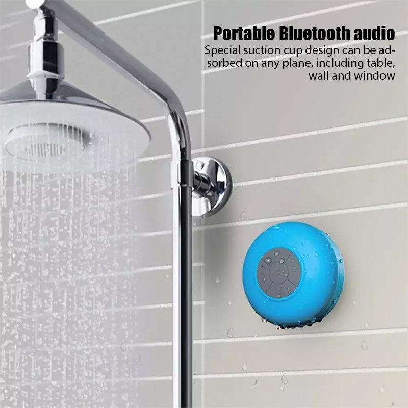 Wireless Bluetooth Speaker Audio Waterproof Easy-Access Control Buttons Music Player for Office Car Home Shower