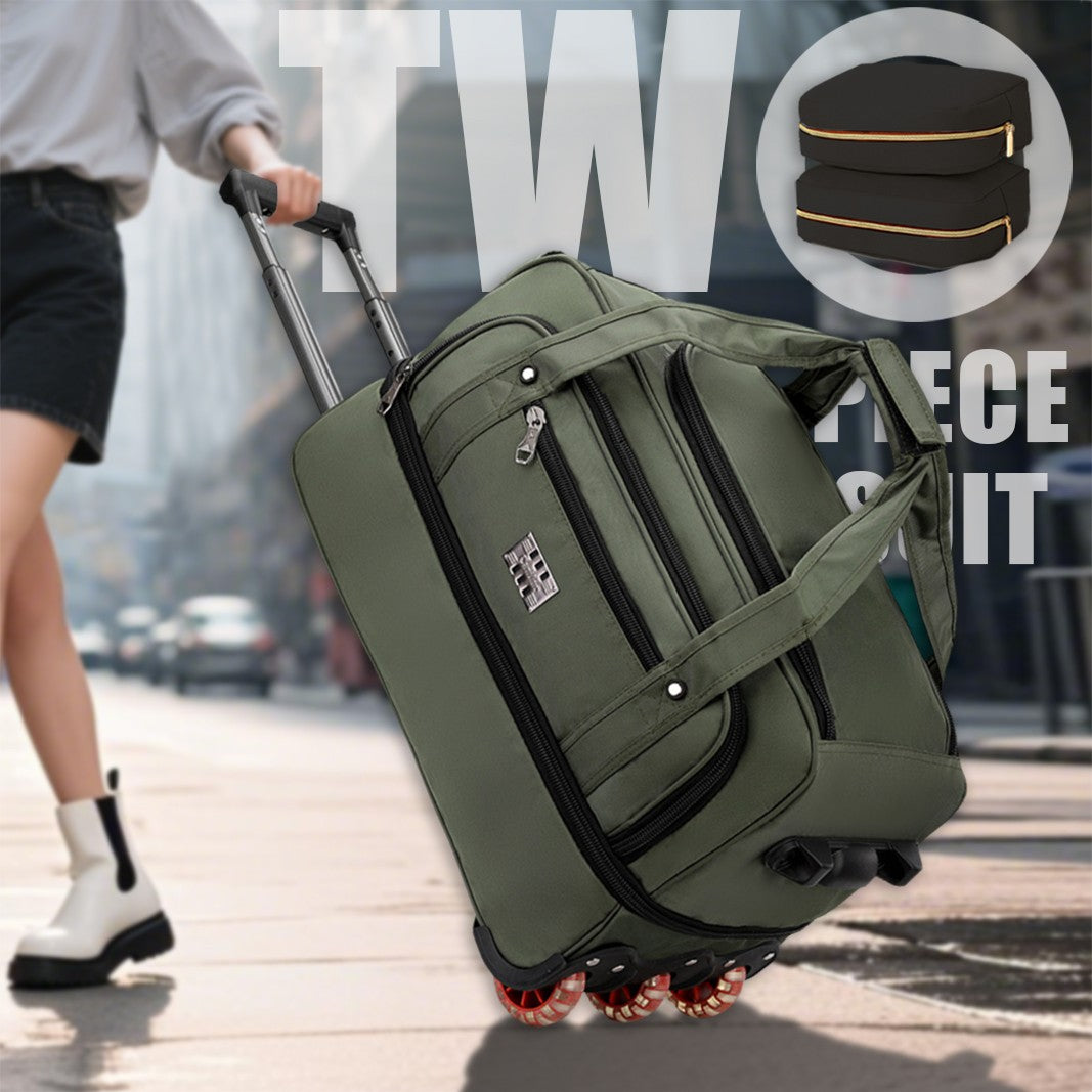 Multifunctional Trolley Travel Bag, Large-Capacity Men's and Women's Business Boarding Bag, Short-Distance Luggage Bag, Portable