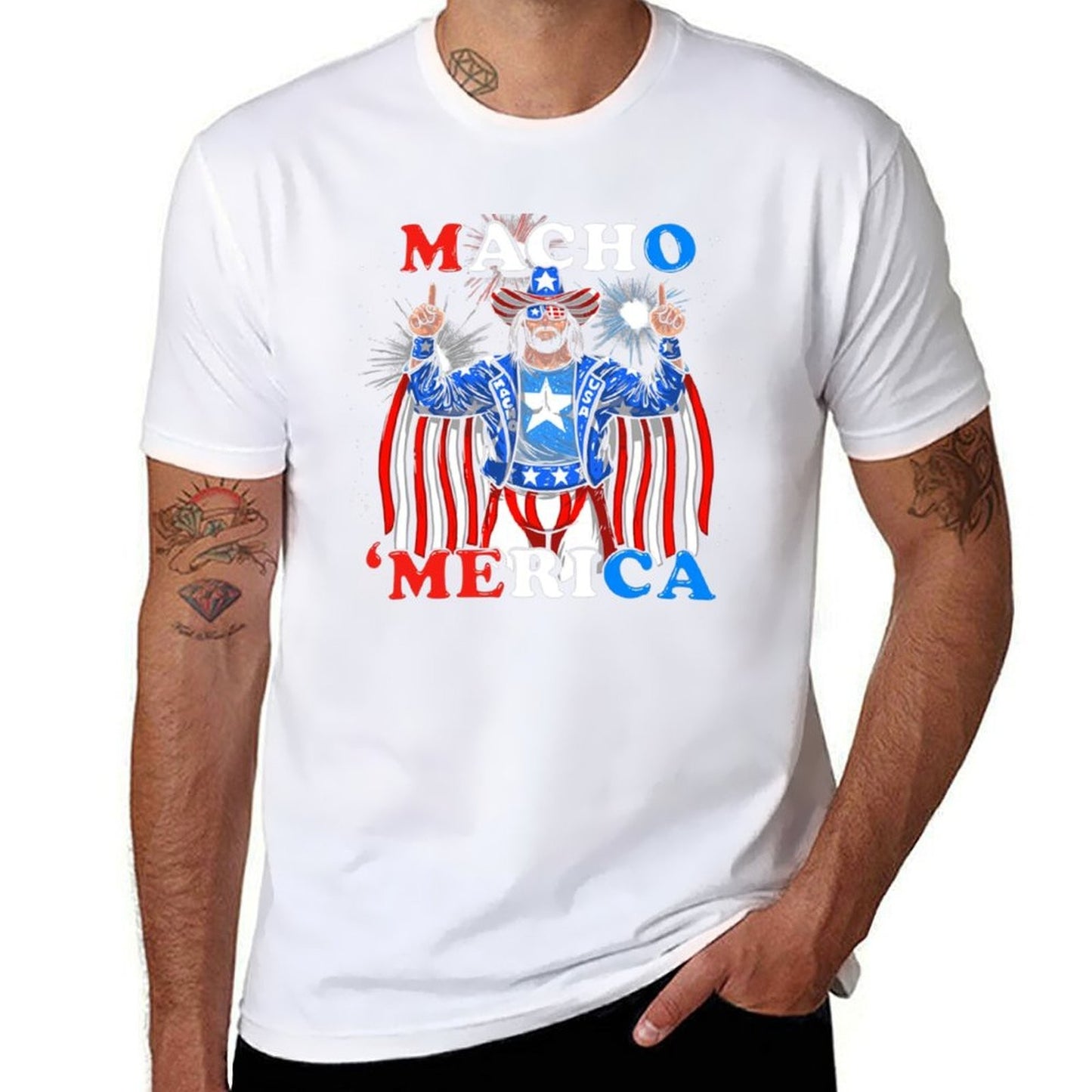 Macho merica T-Shirt black cotton t-shirt plain for man package t shirt personalised T-Shirt