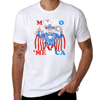 Macho merica T-Shirt black cotton t-shirt plain for man package t shirt personalised T-Shirt