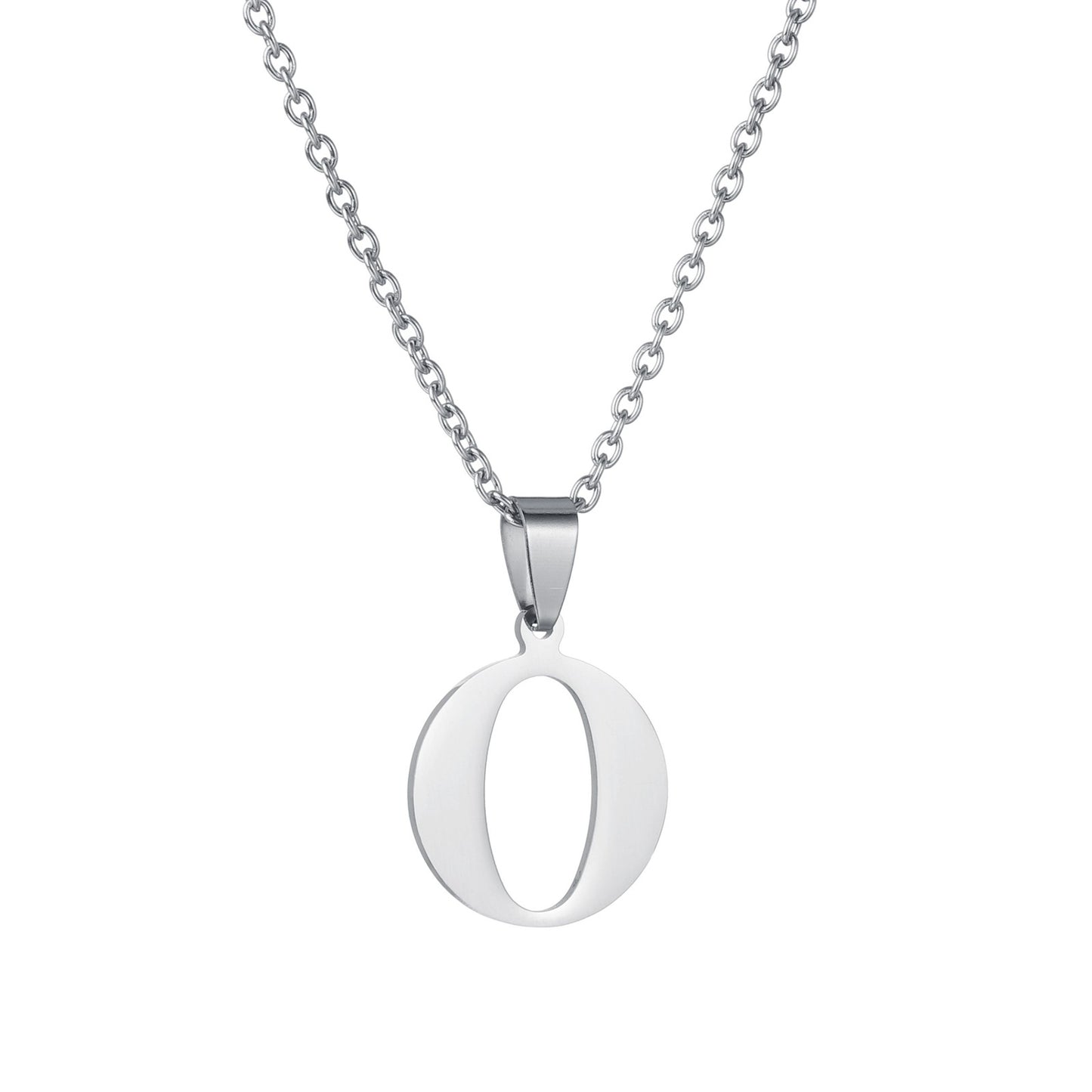 Colar de Aço Inoxidável com Pingente de Nome Letras A-Z do Alfabeto, Colares Minimalistas Iniciais para Homens e Mulheres, Presentes de Moda no Atacado