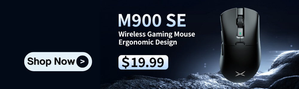 Delux M800mini Wireless Gaming Mouse, 46g Lightweight,PAW3395/PAW3311,1KHz Polling Rate for Small to Medium Hand PC Gamer