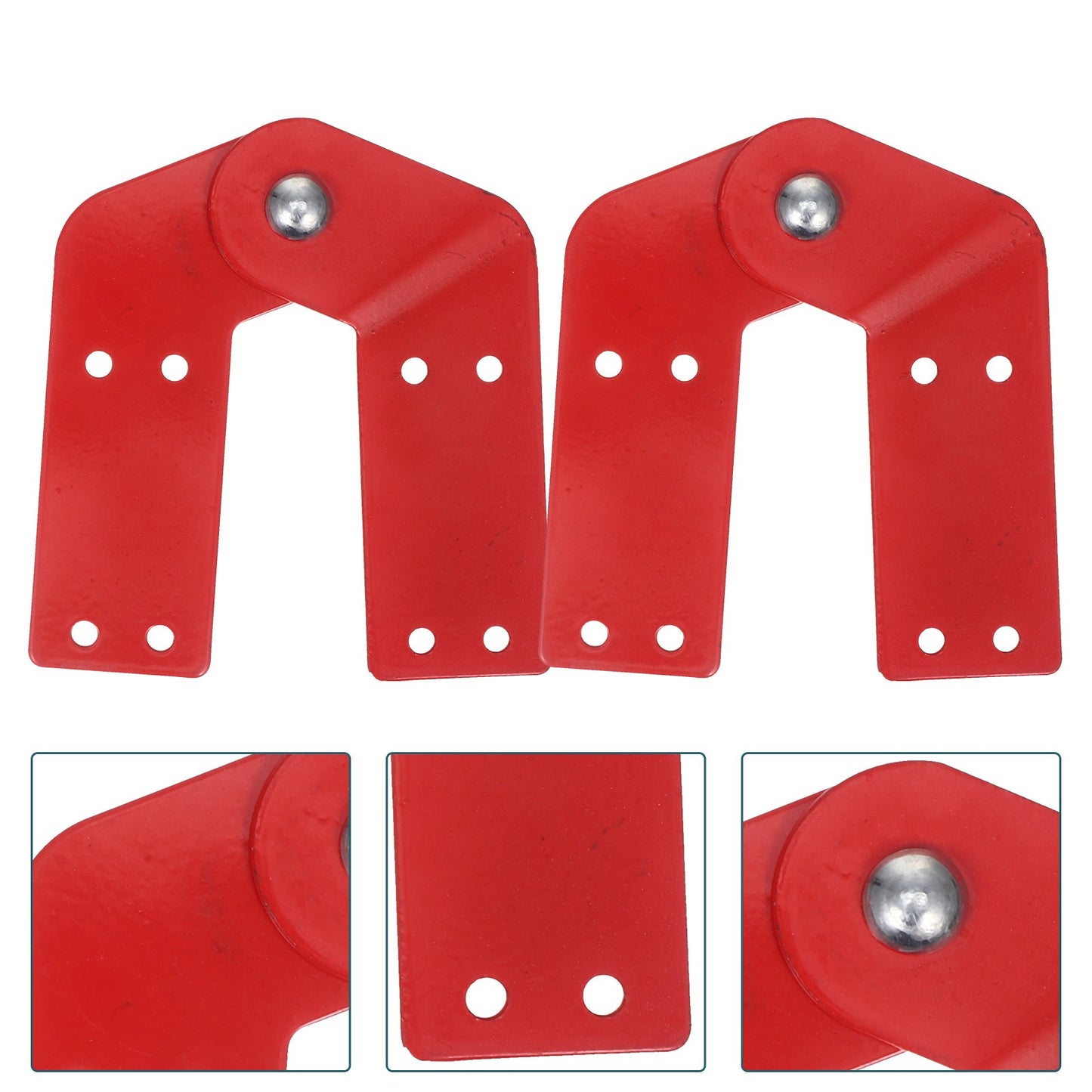 2pçs Dobradiças de Aço Galvanizado para Escada de Sótão com Cordão, Kit de Substituição, Peças de Escada Dobrável, Ferramentas de Engenharia, Construção