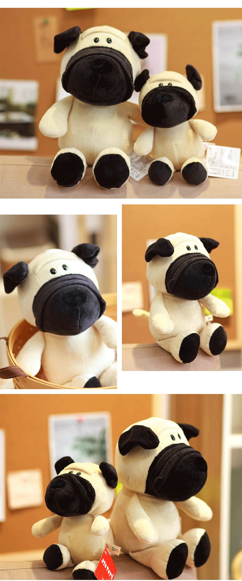 Brinquedos de Pelúcia de Animais da Selva Kawaii de 25CM, Cão, Zebra, Elefante, Leão, Raposa, Girafa, Brinquedos Infantis, Boneca, Presente de Aniversário