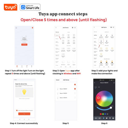 Bluetooth Remote Control LED Night Light Bulb E27 RGB 220V 15W Dimmable LED Lamp For Bedroom Decor Work With Tuya Smart Life APP