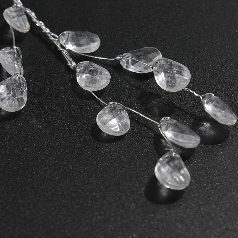 5 Pieces/35CM Short Acrylic Crystal Pendant for Christmas Tree Decoration, DIY Wedding Party Decoration Beads