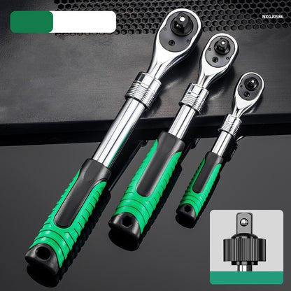 Chave Catraca Telescópica Soquete para Reparação Automotiva, Conjunto de Catraca com Cabeça Ajustável, Chave de Liberação Rápida de 72 Dentes, Ferramenta Manual