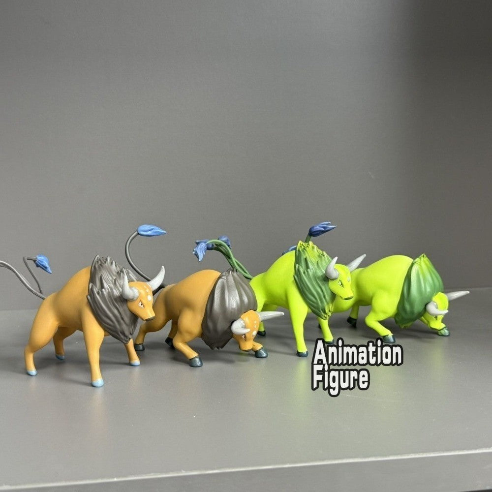6-7cm Anime Pokemen Figure Tauros Action Figures Pvc Statue Desktop Ornamen Collection Model Toys Gifts