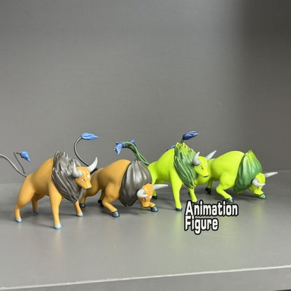 6-7cm Anime Pokemen Figure Tauros Action Figures Pvc Statue Desktop Ornamen Collection Model Toys Gifts