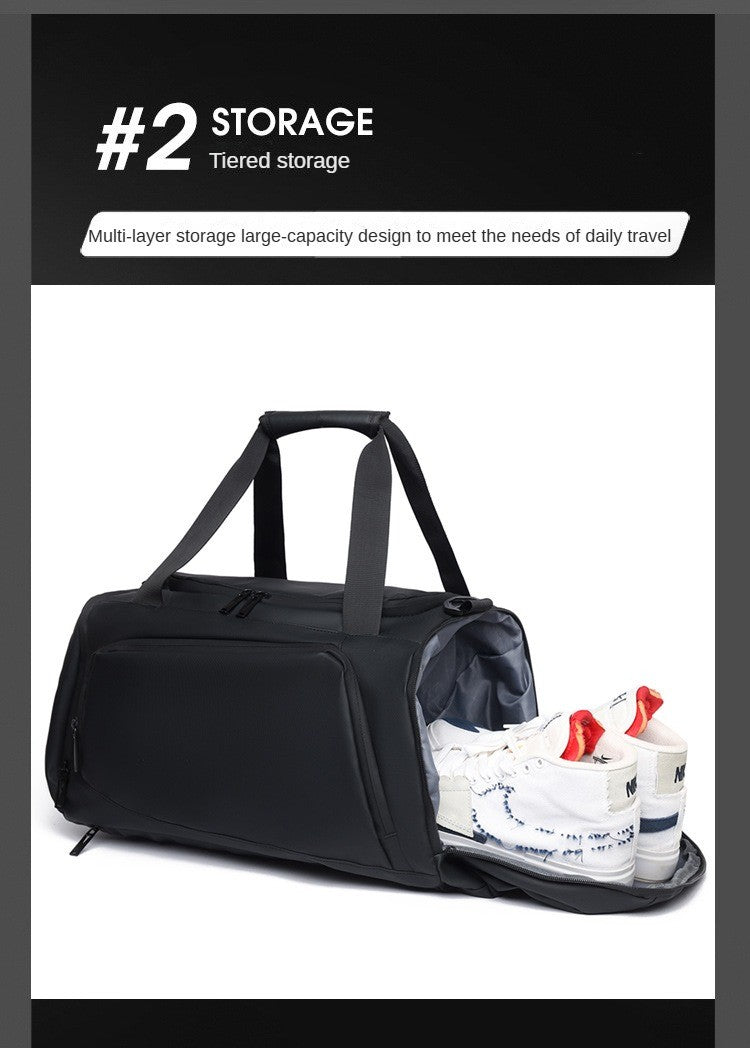 Customized Travel Bag Logo Large Capacity Storage Bag Men's Handheld Shoulder Bag Sports Gym Bag DIY
