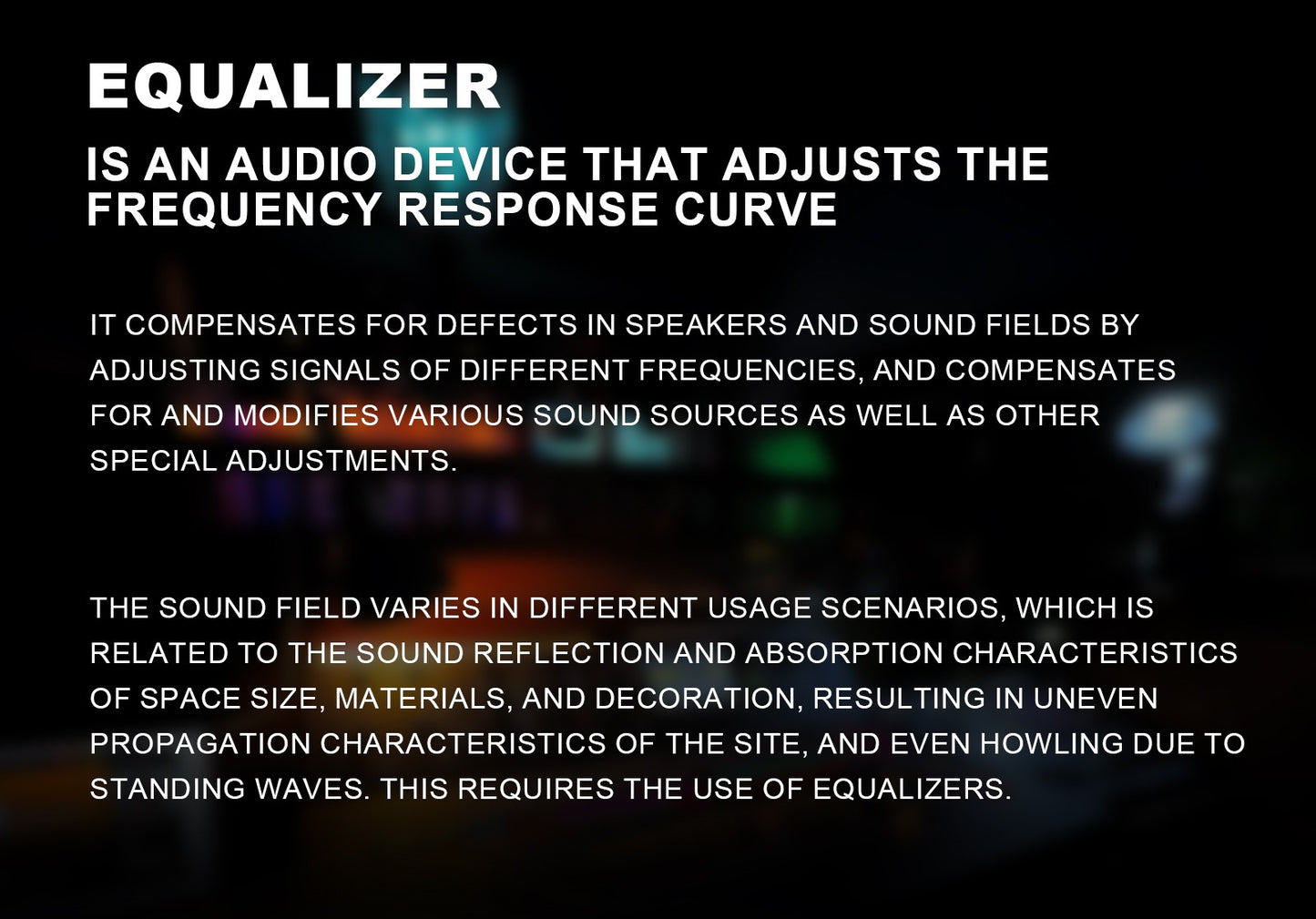 EQ31SUB Digital Equalizer 31 Stage Tuner Professional Stage Performance Noise Reduction Audio Processing
