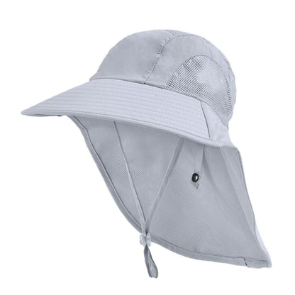 Children Summer Bucket Hats UV Protection Outdoor Beach Sun Hat Boy Girl Flap Cap Adjustable Wide Brim Cap