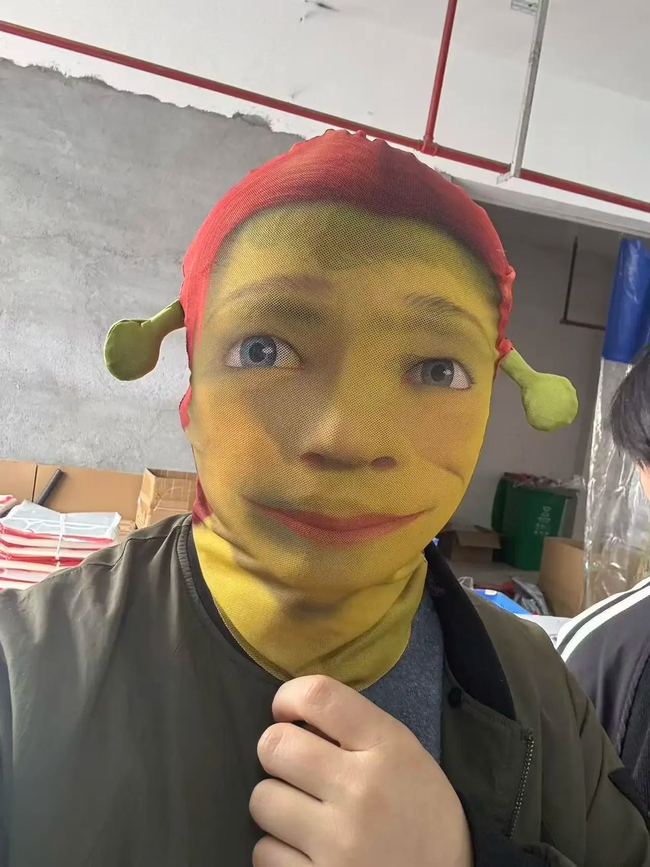 ?Shrek?3D Full Face Mask, Breathable, Party Funny Headgear Mask