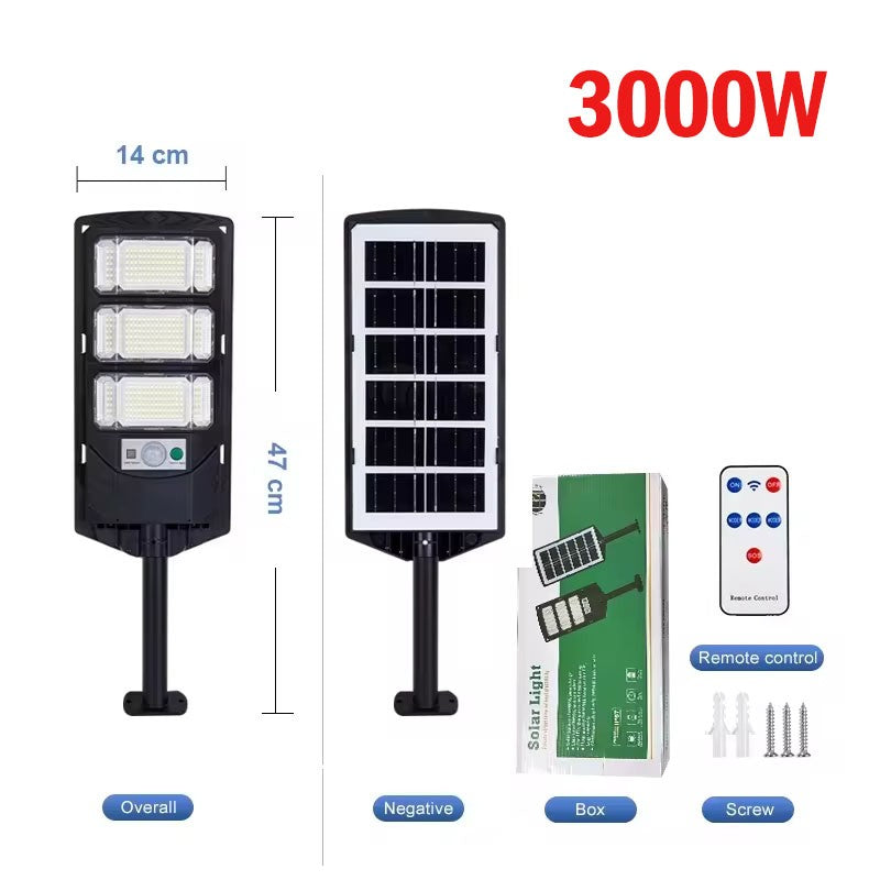 9000000LM 4000W/3000W/1000W Solar Lights Outdoor Waterproof Street Lamp Floodlight With Motion Sensor Garden Courtyard Wall Lamp