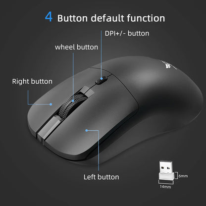 Mouse sem fio 2.4G Mouse Gamer Mouse Ergonômico 800-1200-1600 DPI Mouse Óptico de Escritório para PC Laptop Macbook Pro Windows