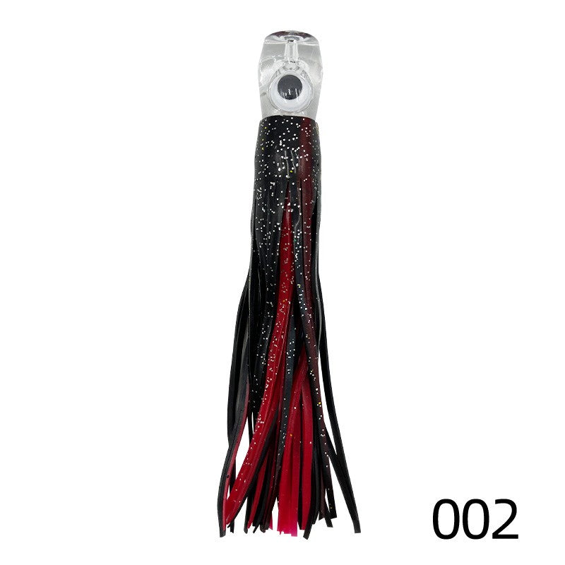 Iscas de saia de trolling de 16cm/25cm para marlin, atum, dourado, pesca em alto mar, polvo macio de acrílico, isca de resina para pesca em alto mar