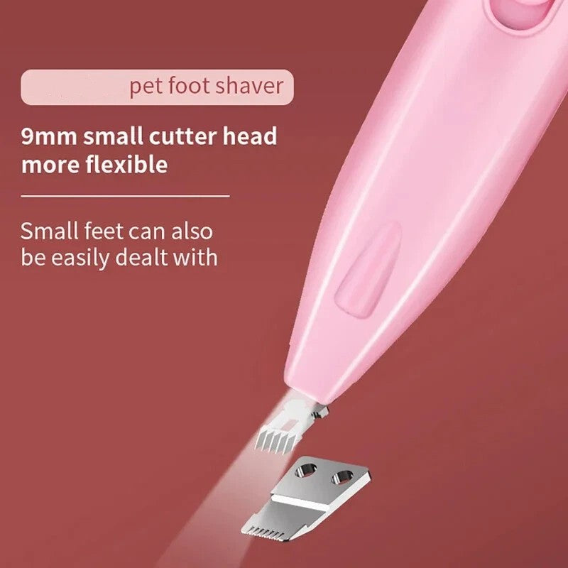 Máquina de Tosa Elétrica Profissional para Cães Aparador de Pelos de Patas para Animais de Estimação Tesoura de Tosar Gatos Aparador de Pelos de Bumbum e Orelhas