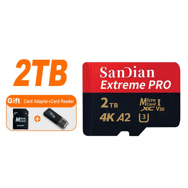 Cartão Micro SD TF Original 128GB 256GB Classe 10 Cartão de Memória de Alta Velocidade U3 4K 512GB Cartão Flash TF 1TB para Smartphone Câmera Drone