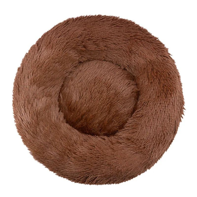 40-90cm 6 Sizes Round Pet Bed for Large Dog Bed Super Soft Cat Bed Plush Dog House for Medium Dog House Winter Warm Sleeping