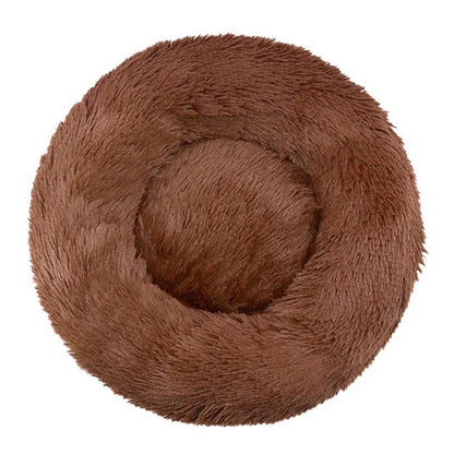 40-90cm 6 Sizes Round Pet Bed for Large Dog Bed Super Soft Cat Bed Plush Dog House for Medium Dog House Winter Warm Sleeping