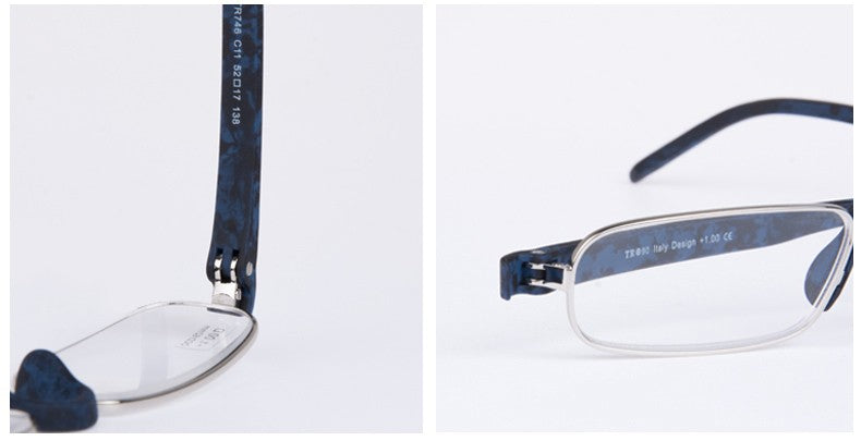 Guanhao Transparent Optical Reading Glasses Man Clear Women Presbyopia Hyperopia Reading Glasses Frame Alloy Ultralight HD View