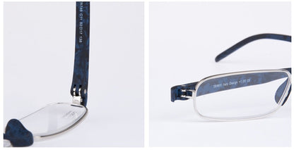 Guanhao Transparent Optical Reading Glasses Man Clear Women Presbyopia Hyperopia Reading Glasses Frame Alloy Ultralight HD View
