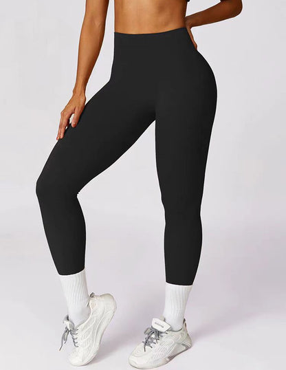 Summer Hot Sale Yoga Leggings Women High Waisted Hip Lifting Ruched Tights Running Cycling Pants Breathable Sports Leggings