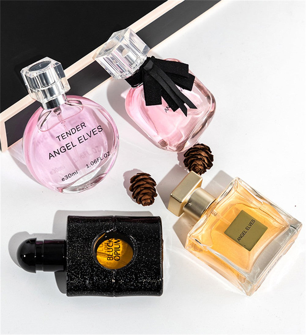 Perfume Feminino de Alta Qualidade 120ml Conjunto de 4 Peças Perfumes Femininos com Caixa de Presente Parfum Femme Spray de Fragrância Duradoura com Aroma Floral Frutado