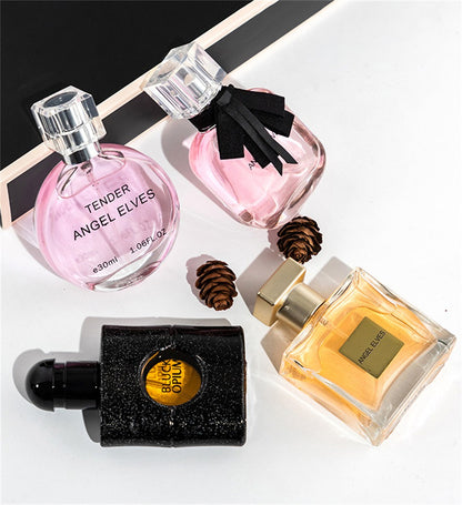 Perfume Feminino de Alta Qualidade 120ml Conjunto de 4 Peças Perfumes Femininos com Caixa de Presente Parfum Femme Spray de Fragrância Duradoura com Aroma Floral Frutado