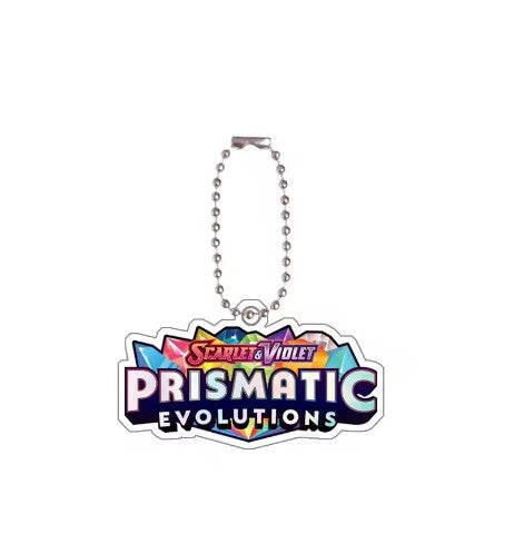 Chaveiro de acrílico de série completa para Mega Evoluções em inglês Sv10 Sv11 Sv9 151 Logotipo Anime Pingente de acrílico de decoração de bolsa