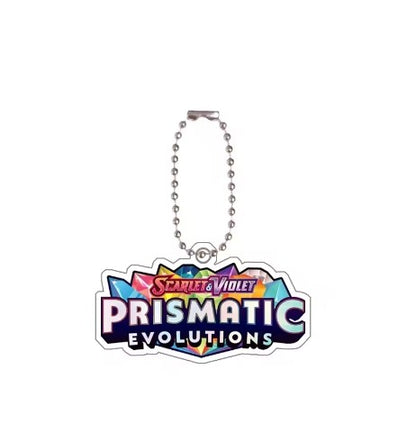 Chaveiro de acrílico de série completa para Mega Evoluções em inglês Sv10 Sv11 Sv9 151 Logotipo Anime Pingente de acrílico de decoração de bolsa