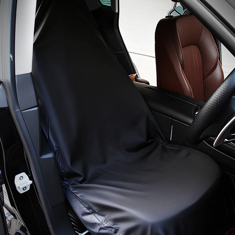 Universal Black Car Car Seat Cover Front Rear Polyester Waterproof Anti-Fouling Protective Interior Supplies High Quality