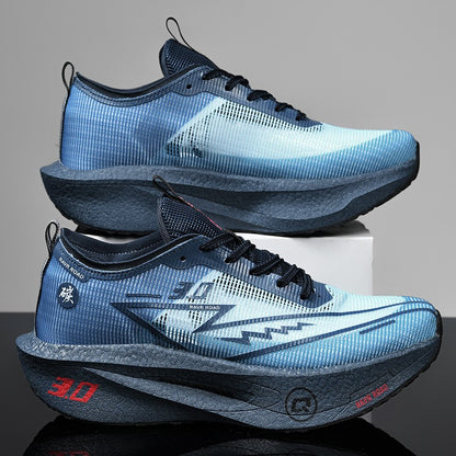 Tênis Masculino de Malha para Conforto 2025, Tênis de Corrida Masculino com Placa de Carbono 3.0, Amortecimento, Esportes, Treino, Corrida, Calçado Especializado para Corrida