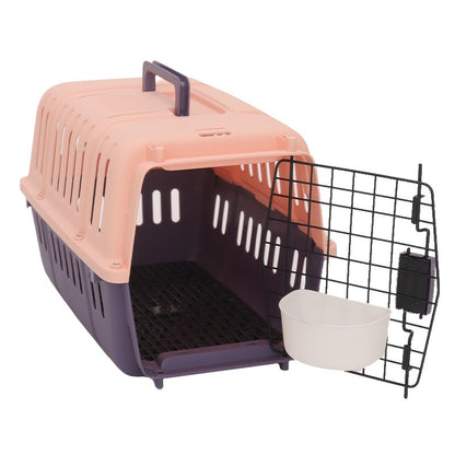 HOOPRT Pet United Airlines Caixa de transporte aéreo pode ser despachada Caixa de gato portátil para carro, caixa para cães pequenos para transporte aéreo, gaiola para gatos