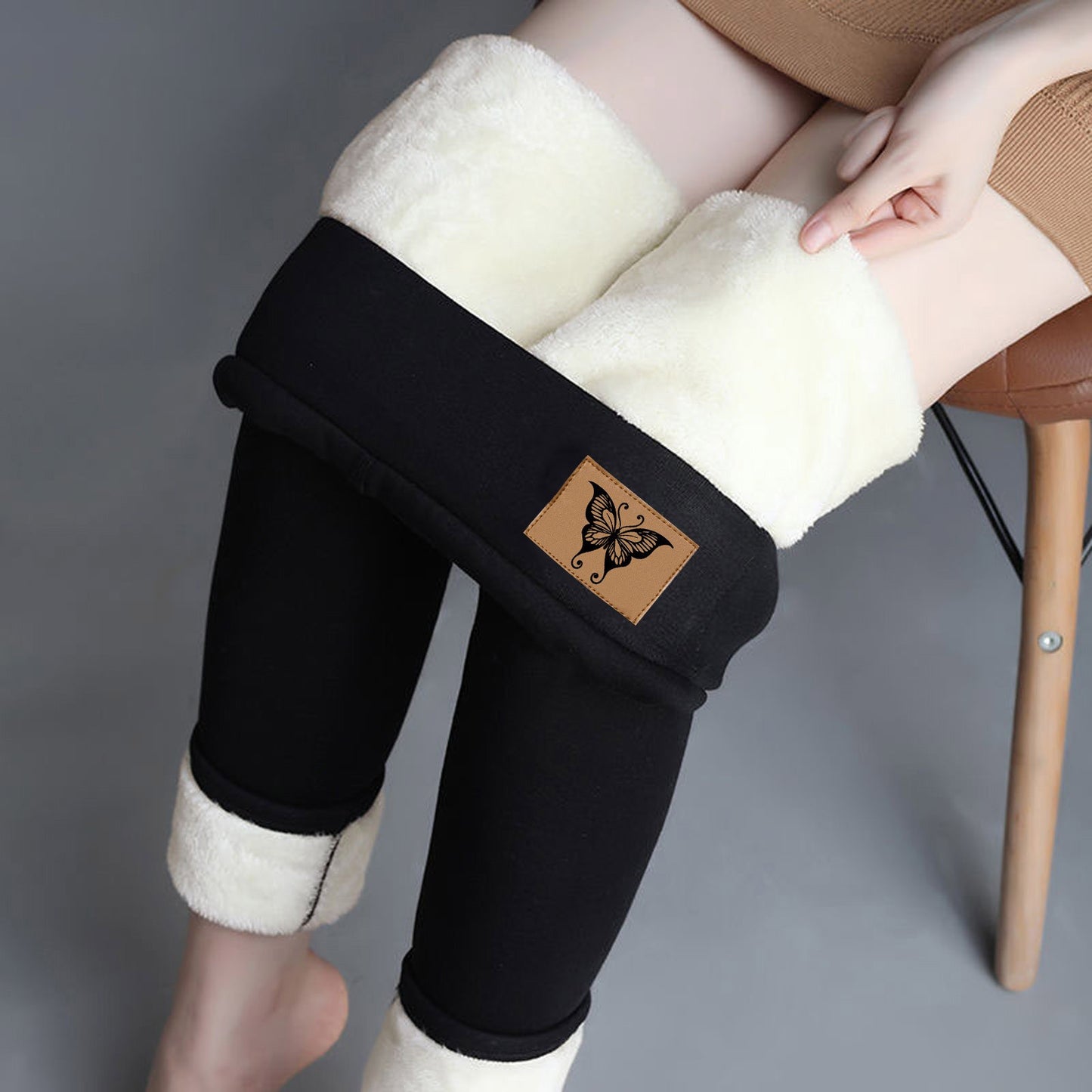 Winter Women Leggings Fleece Lined Velvet Keep Warm Pants High Waist Leggings Women Solid Comfortable Stretchy Thermal Plus Size