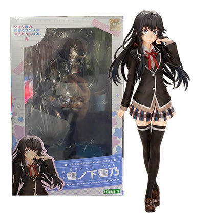 18CM Anime My Teen Romantic Comedy SNAFU Figure Yukinoshita Yukino Stand Animation Model Toys Gifts Collection Decoration PVC