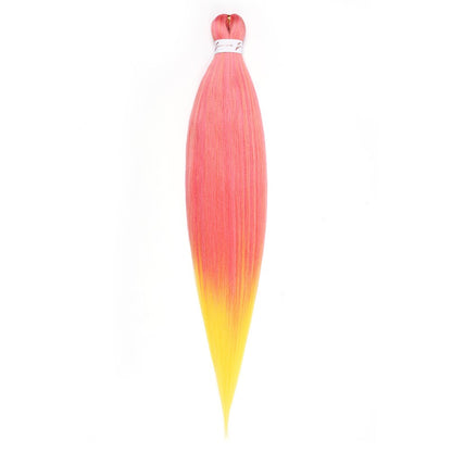 Cabelo Sintético Trançado Pré-esticado Profissional Sem Coceira Fibra Que Sela Em Água Quente 30'' Ombre Textura Yaki Extensões de Cabelo para Trança