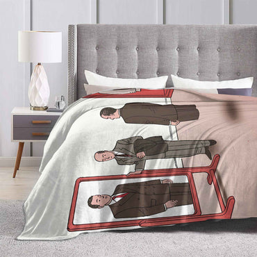Mirror of Identity Flannel Blankets Winter Guy Billout Super Warm Throw Blanket for Child Novelty Bedspread Sofa Bed Cover