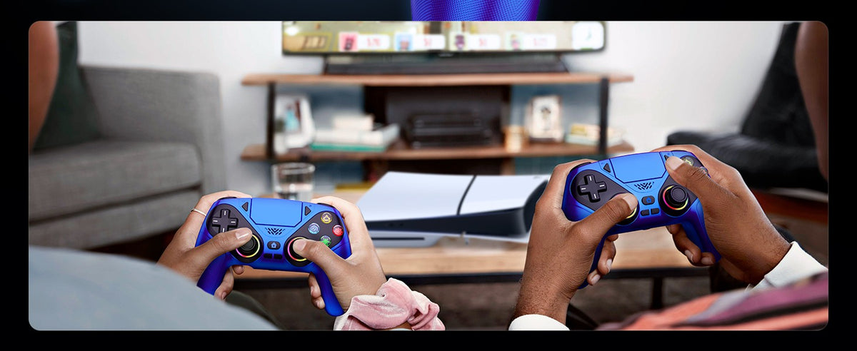 Controller for Playstation 5/PS5/PS5 Pro/Slim/PC,Wireless Gamepads RGB Joystick Turbo/Marco Program Dual Vibrate Game Controle