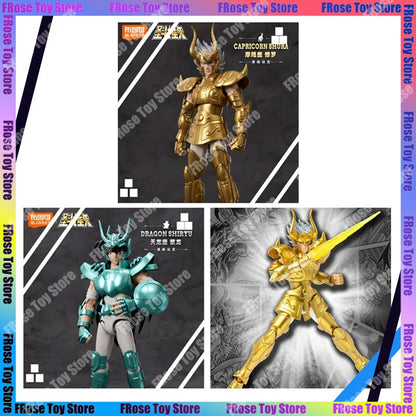 Novos Blokees Saint Seiya Champion Series Boneco de Ação Shiryu Shura Máscara da Morte Kit Modelo de Montagem Estatueta Brinquedos Colecionáveis Presentes